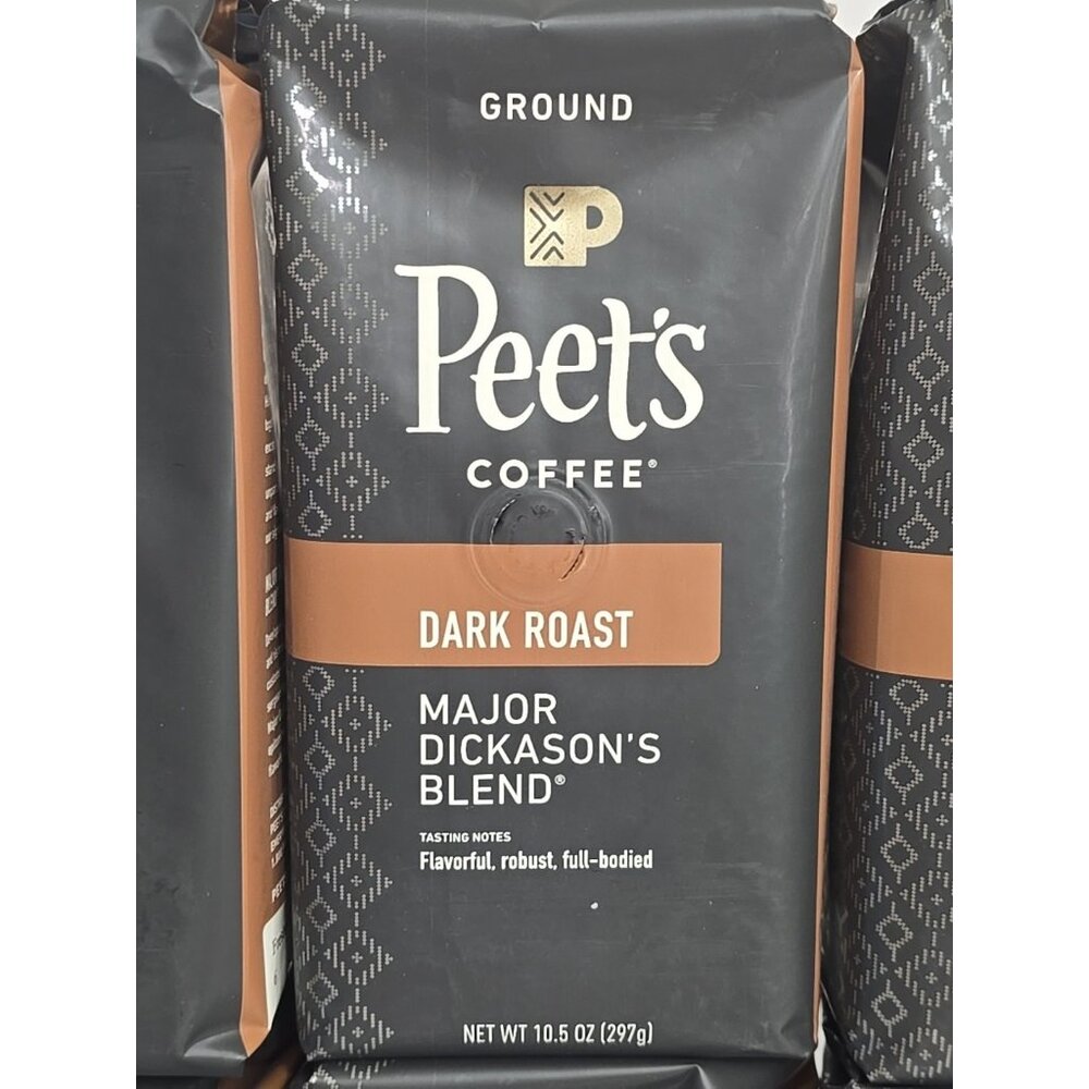 Peets Coffee Major Dickasons Blend Dark Roast Ground 10.5oz 3 Pack Fresh 2026 - Picture 2 of 4